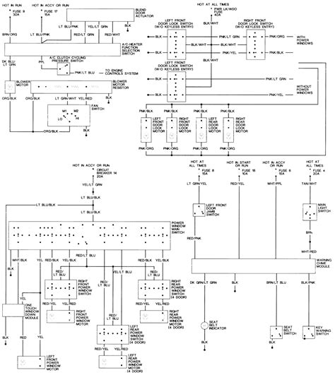 Following table shows wire colors related to electrical circuits. 94 Mercury Sable Wiring Diagram - Wiring Diagram Networks