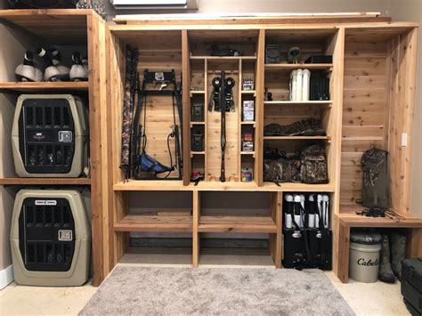 Hunting And Dog Gear Storage In My 3rd Car Garage Hunting Room