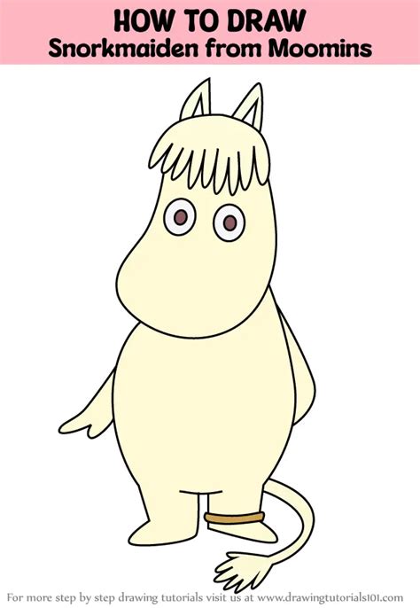 How To Draw Snorkmaiden From Moomins Moomins Step By Step