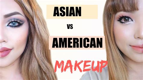 Asian Vs American Makeup !!! - YouTube