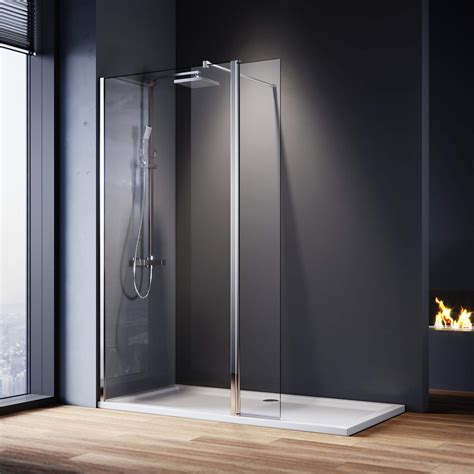 Buy Elegant 700mm Wet Room Shower Screen Panel 8mm Easy Clean Glass