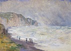 Heavy Sea at Pourville - Claude Monet riproduzione stampata o copia ...