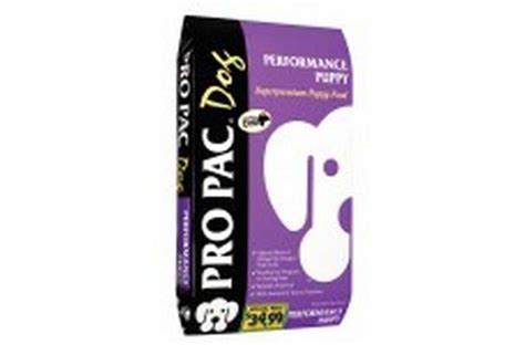 A growing puppy needs twice the amount of. FreshMarine Offers PRO PAC Performance Puppy Food 33lb