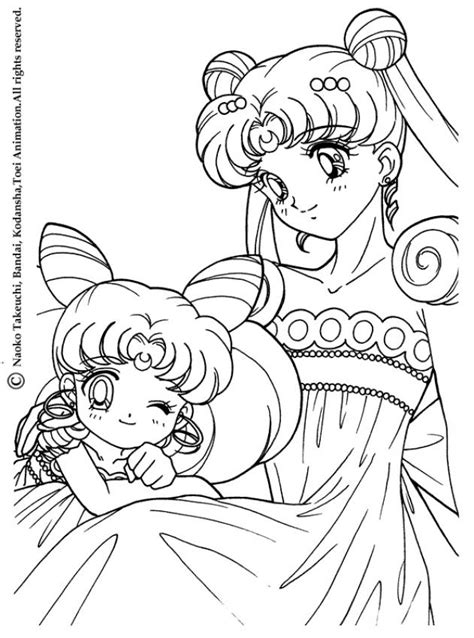 Anime Princess Sailor Moon Coloring Page For Kids Printable