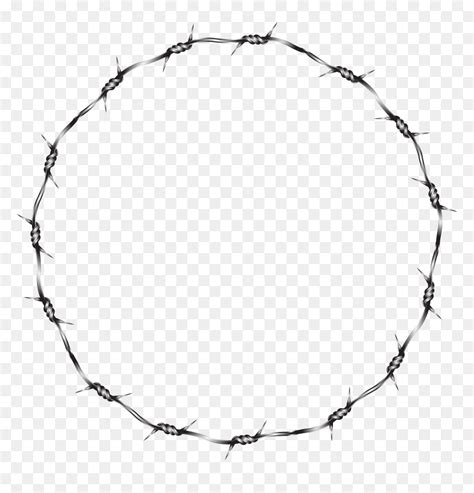 Barbed Wire Circle Png Clipart