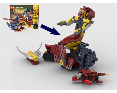 The lego 31102 3 in 1 creator fire dragon set was new out in january 2020 and i haven't seen a lot of alternate models out yet so i thought i'd design please note: LEGO MOC-39971 31102 Mermaid sitting on a rock Alternative ...