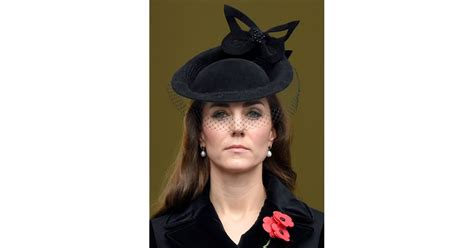 At The 2015 Remembrance Sunday Service Kate Wore A Solemn Black