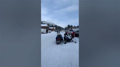 Cooke City Snowmobile Town Two Top Snowmobiling Montana Youtube