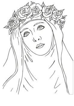 St Rose Of Lima August Coloring By Mrfitz Tpt