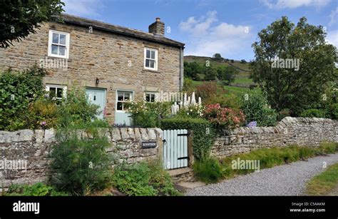 English Country Cottage And Garden Swaledale North Yorkshire England