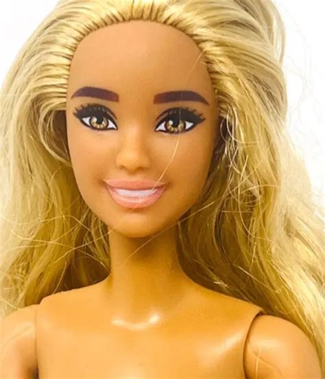 Barbie Articulated Hybrid Fashionistas 17 Blond Hair Brown Eyes Nude Doll Only 27 99 Picclick