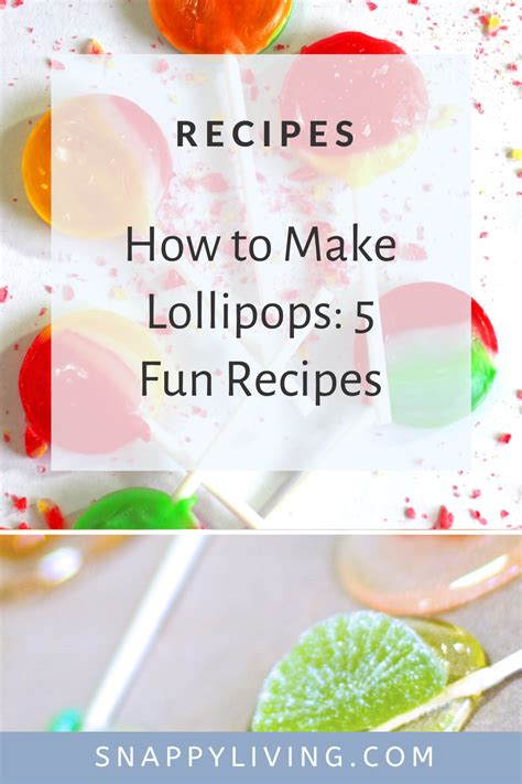 How To Make Lollipops Without Corn Syrup Recipe Easy Lollipop