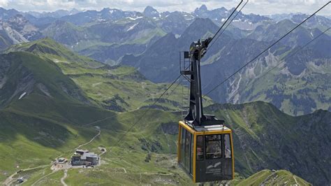 Station Höfatsblick Der Nebelhornbahn Nebelhorn Oberstdorf Allgäu