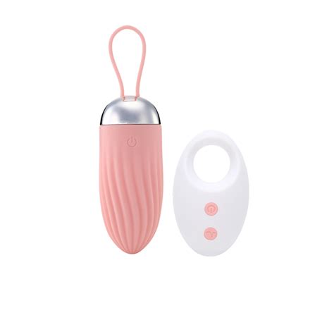 Rechargeable Remote Control Textured Love Egg Vibrator