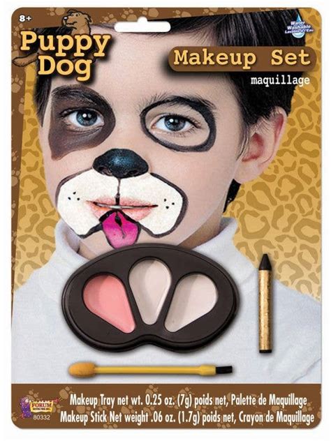 Puppy Dog Costume Makeup Set Dog Face Paint Palette With Brushes