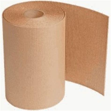Durable Long Lasting Brown Packing Corrugated Cardboard Roll 15 X 25 M