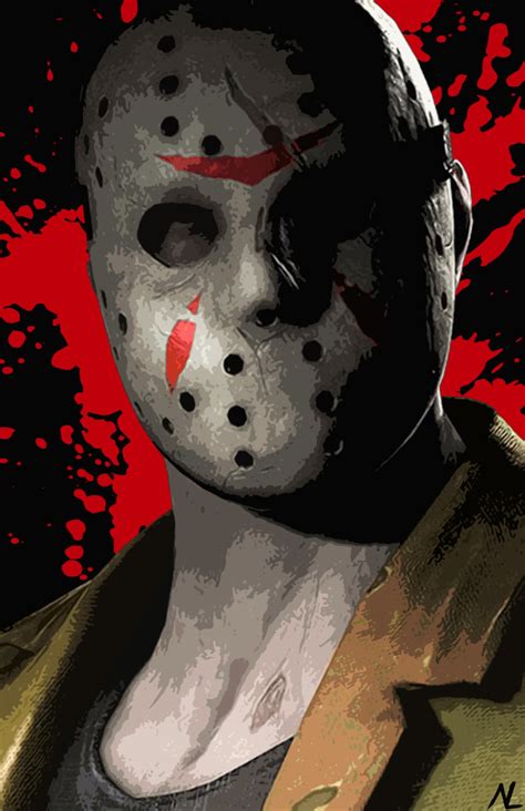 Jason Voorhees From Friday The Th Illustration Horror Etsy