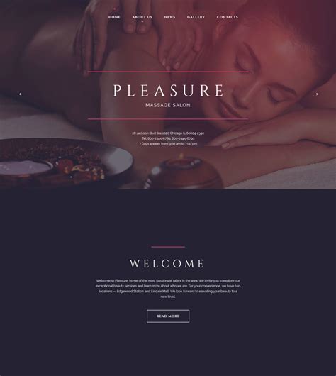Massage Website Template