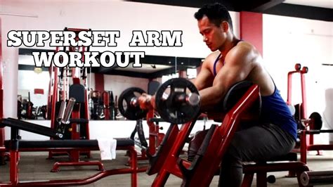 Superset Arm Workout Insane Pump Aesthetic Kavi Youtube