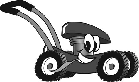 Lawn Mowing Silhouettes Clipart Clip Art Library