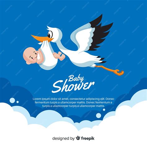 Premium Vector Lovely Baby Shower Background