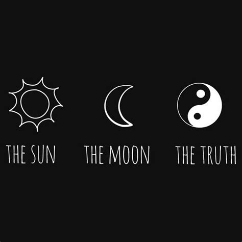 Art and quotes on instagram: 'The Sun, The Moon, The Truth' T-Shirt by Grace Kwan ...