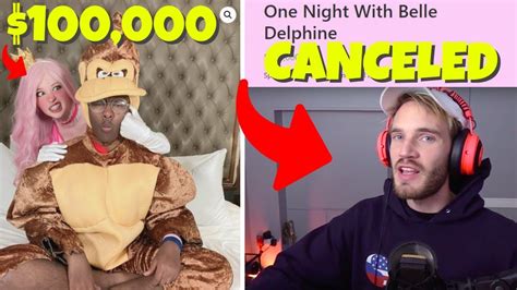 100000 For A Night With Belle Delphine Pewdiepie Is Being Canceled