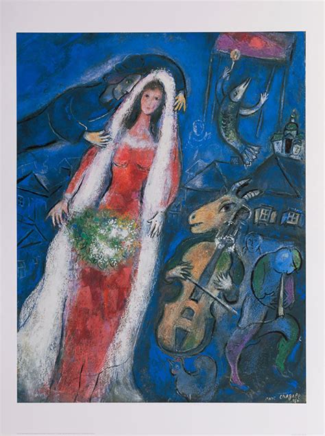 Marc Chagall Poster The Bride 1950
