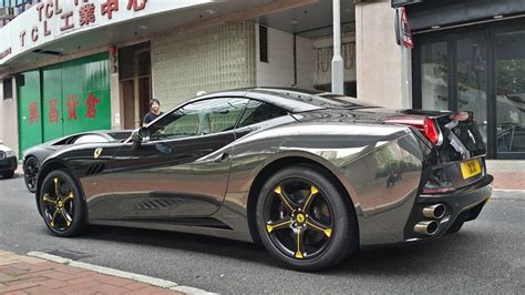 Ferrari California Wrapped In Black Chrome Gtspirit