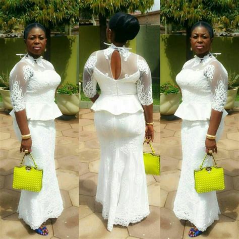 White Lace Slit And Kaba Styles Latest Kaba And Slits Styles African Dress Aso Ebi