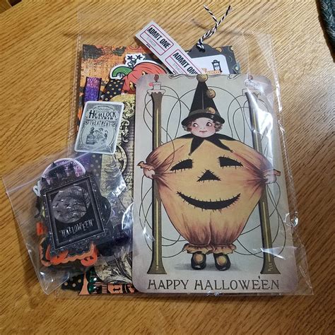 Halloween Junk Journal Kit Halloween Journal Kit Halloween