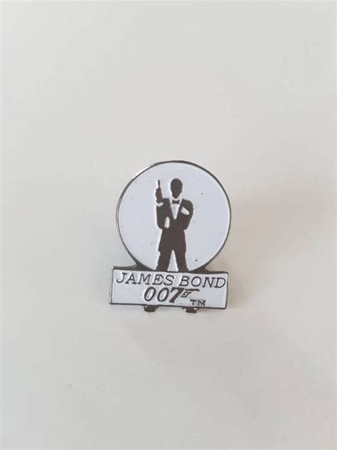 Vintage James Bond Pin Lat 90 James Bond Film Emalia Pin 007 Etsy
