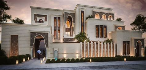 Conceptual Design For Islamic Private Villa Modern Villa Exterior Villa Exterior Design
