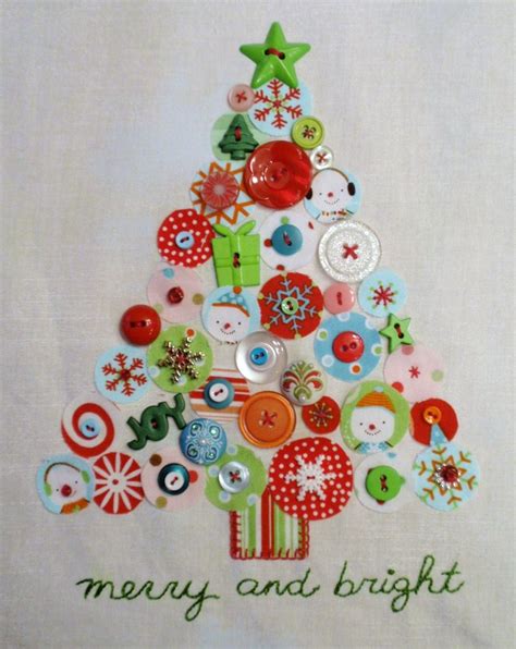 Elsies Girl Happy Holiday Button Trees