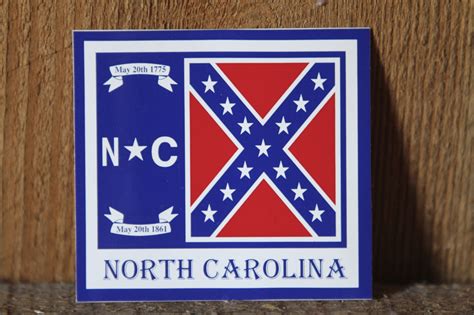 North Carolinaconfederate Flag Decal