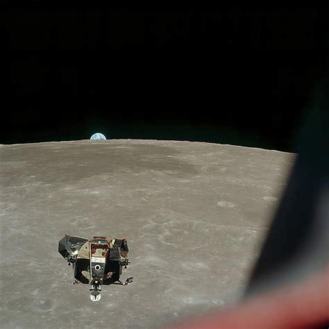Apollo 11 Lunar Module Ascent Stage Photographed From Command Module