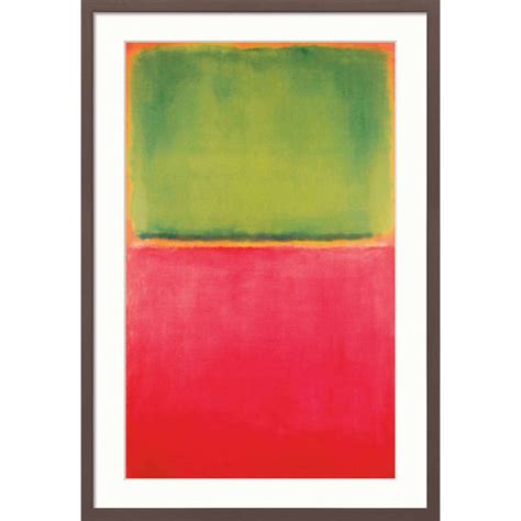 Kunstdruck Rothko Mark Green Red On Orange Zeit Shop