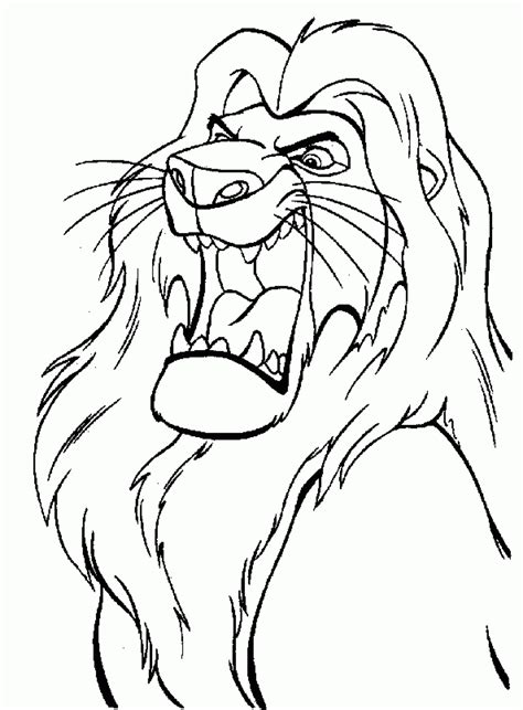 Search images from huge database containing over 620,000 coloring pages. Lion King Coloring Page | Lion coloring pages, Disney ...