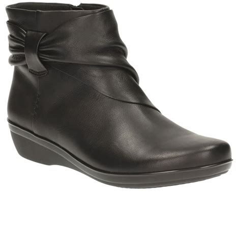 Clarks Everlay Mandy Womens Wide Casual Ankle Boots Women From