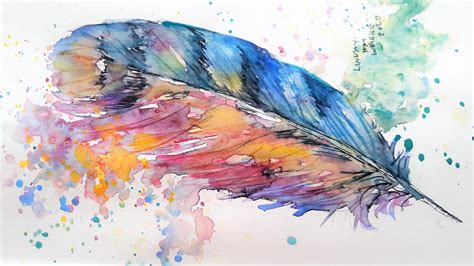 Feather Watercolor