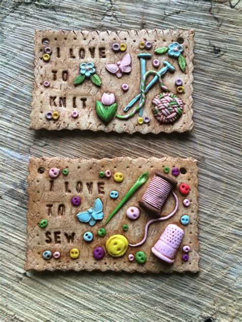 My Mini I Love To Hanging Plaques Made From Polymer Clay