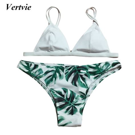 Vertvie Sexy Brazilian Bikini Sets Swimset Elastic Swimsuit Bathing Set