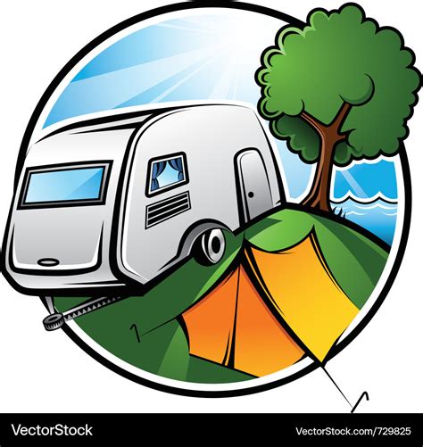 Camping Royalty Free Vector Image Vectorstock
