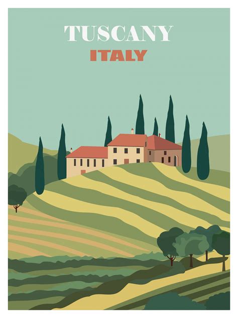 Tuscany Italy Travel Poster Free Stock Photo Public Domain Pictures