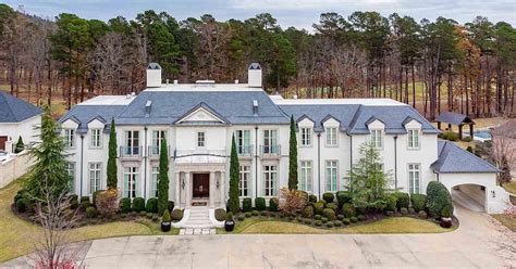 9000 Square Foot French Country Style Brick Mansion In Little Rock Ar