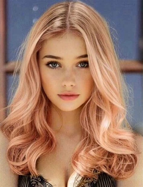 Blond Rose Pink Blonde Hair Strawberry Blonde Hair Color Pastel Hair Pale Pink Hair Girl