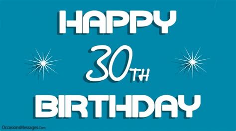 Best Happy 30th Birthday Wishes Occasions Messages