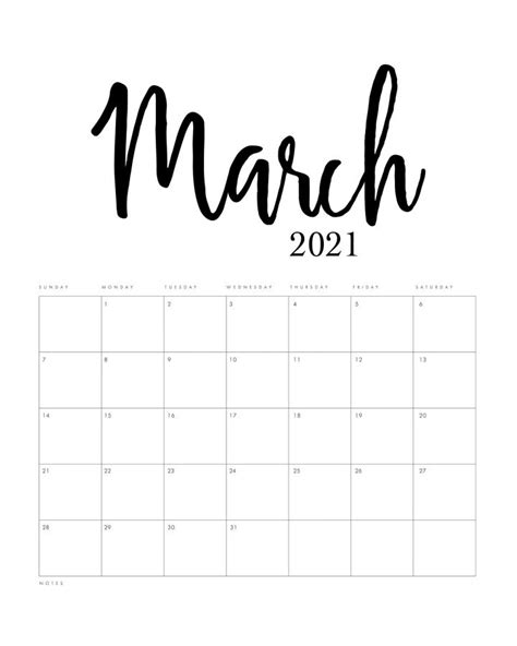 Free to download and print. Free Printable 2021 Minimalist Calendar - The Cottage Market