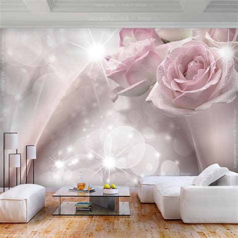 VLIES FOTOTAPETE Blumen Rose Abstrakt Rosa TAPETE WANDBILD XXL Wohnzimmer Motiv EBay