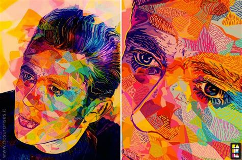 Bold Abstract Celebrity Portraits That Pop Pop Art Colors Digital